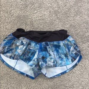 Blue and Green Lululemon Shorts